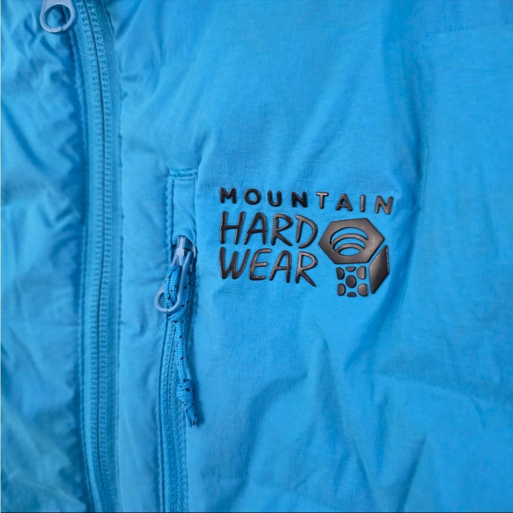 Mountain Hardwear StretchDown Hooded Jacket Women’s Large Blue RDS Down Puffer - Picture 5 of 8